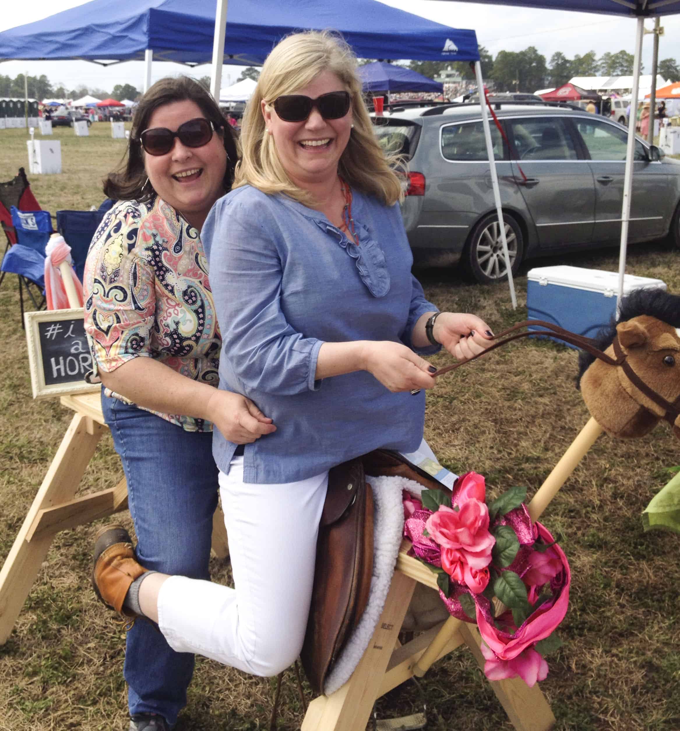 I saw a horse at the Carolina Cup