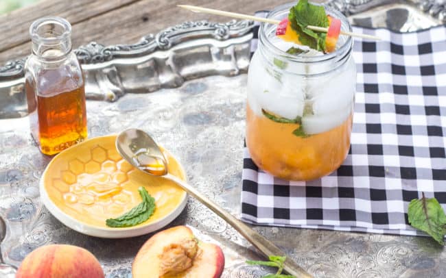 Honey Peach Mojitos