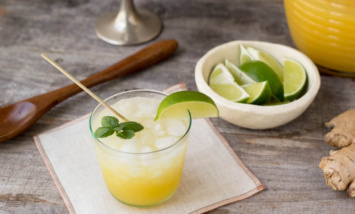 Pineapple Ginger Basil Punch