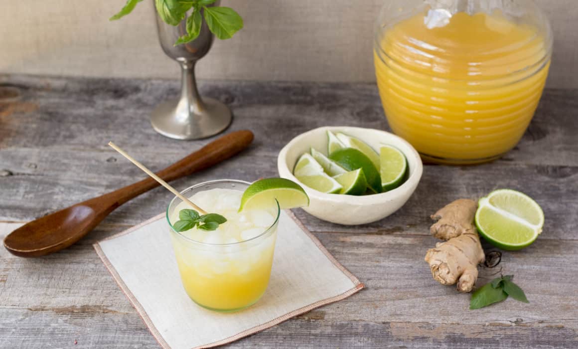 Pineapple Ginger Basil Punch