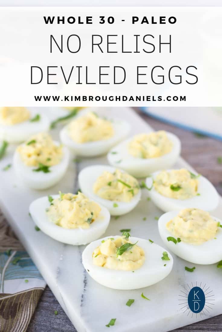 No Relish Deviled Eggs (Whole30 Paleo)