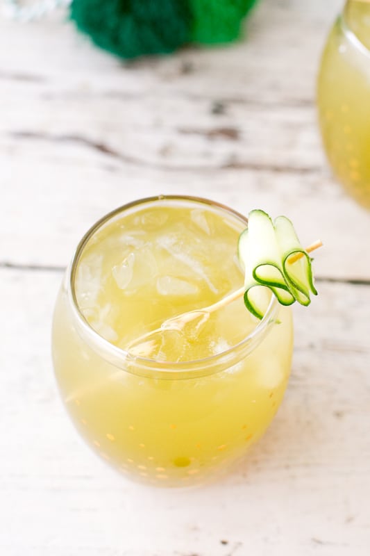 nguyên liệu pha matcha cocktail vodka